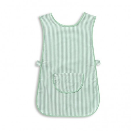 Thin Stripe Tabard with Pocket (Aqua & White Pack of 1) - W240 Thin Stripe Tabard with Pocket (Aqua & White Pack of 1) - W240