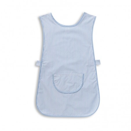 Thin Stripe Tabard with Pocket (Blue & White Pack of 1) - W240