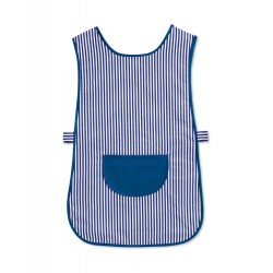 Candy Stripe Tabard with Pocket (Blue & White Pack of 1) - W161