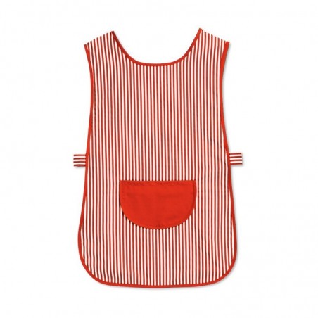 Candy Stripe Tabard with Pocket (Red & White Pack of 1) - W161