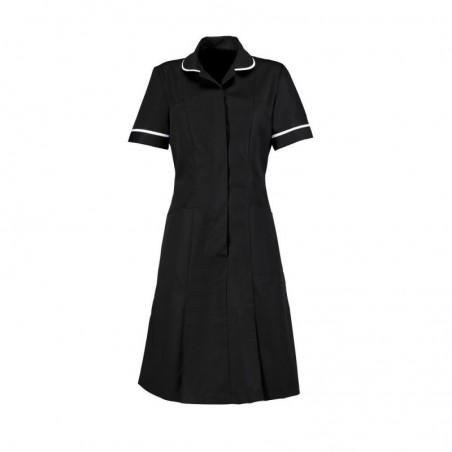 Zip Front Dress (Black) - HP297