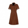 Zip Front Dress (Brown) - HP297