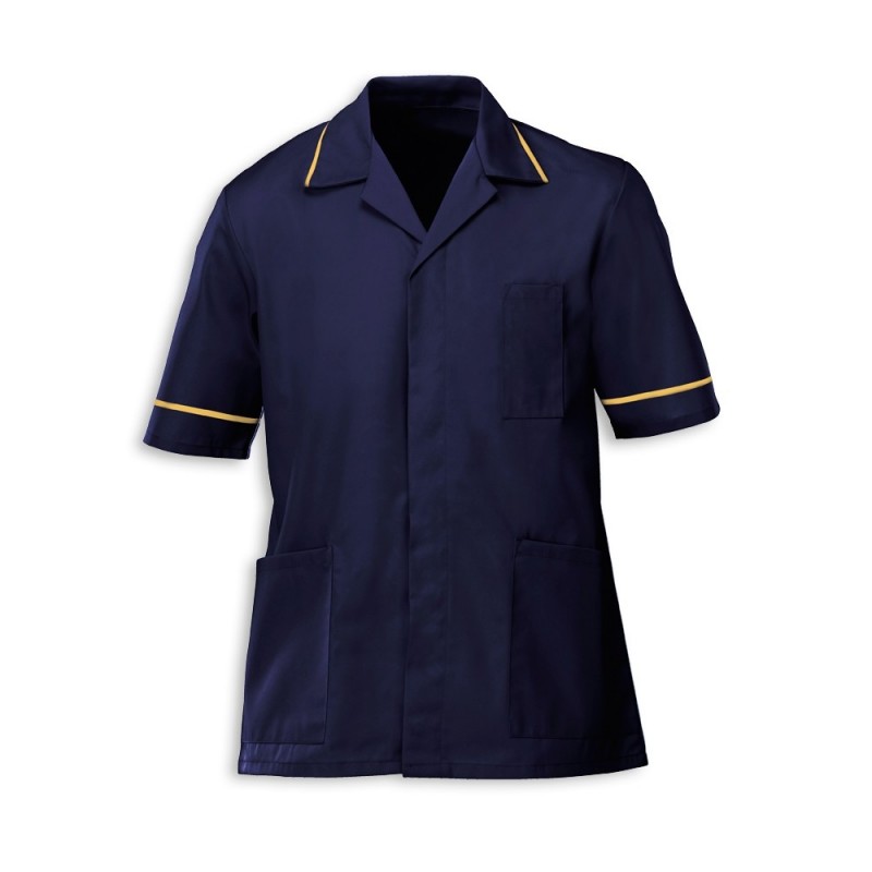 A very popular men's healthcare uniform tunic used by healthcare professionals across the industry. Featuring double action back and vents for comfort and ease of movement and an open-ended zip front with two hip pockets and one chest pen pocket. Available in a wide choice of colours and sizes.