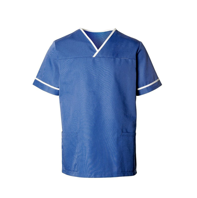 A modern and stylish design based on the traditional healthcare uniform tunic. Supporting Concealed waterproof chest pocket and two hip side pockets, this smart scrub tunic offers contrast trims to help define your roles with the comfort and functionality of a scrub range. Available in various colours and sizes.