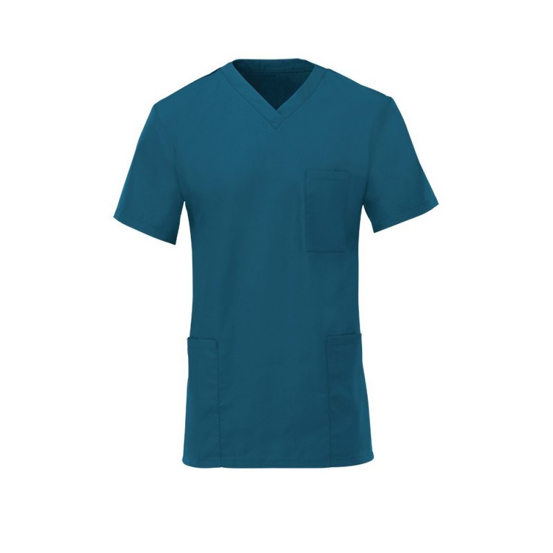 A practical and versatile unisex scrub tunic for healthcare professionals. This popular professional healthcare scrub tunic is a lightweight, comfortable, quality unisex scrubs in a practical design for easy and comfortable wear. Including side vents for a better fit against the hip and two hip and one chest pocket. Available in various colours and sizes.