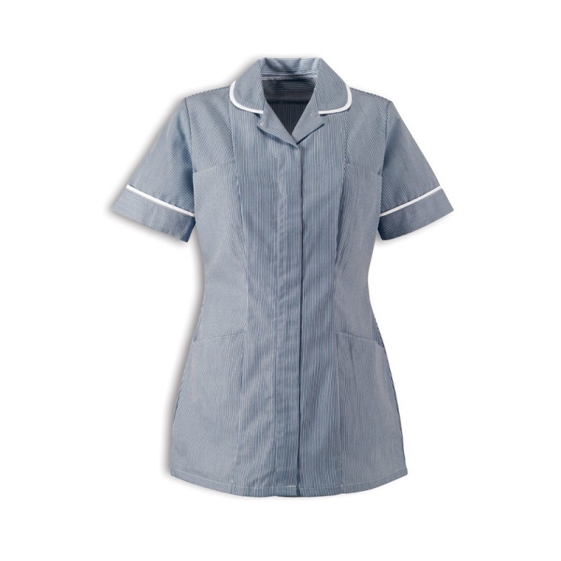 A quality woven fabric healthcare uniform tunic that is practical as well as helping to achieve a professional look. Features two hip and chest pockets with an open-ended zip front for improved infection control. Available in various colours and sizes.