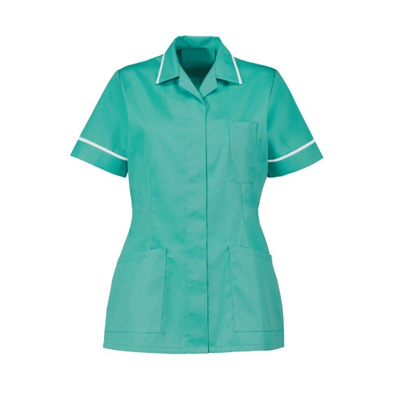 Women’s tunic recommended for all professions within the healthcare industry. Non-fade fabric ensures a long-lasting professional look. Features an action back and pleat for comfort, pockets, and an open-ended zip front for improved infection control. Available in a wide choice of colours and sizes.